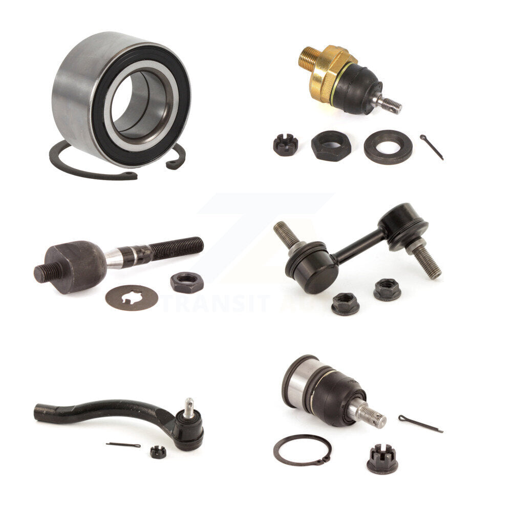 Bearing Upper Lower Ball Joint Tie Rod End Link Front Left Kit For Honda Accord