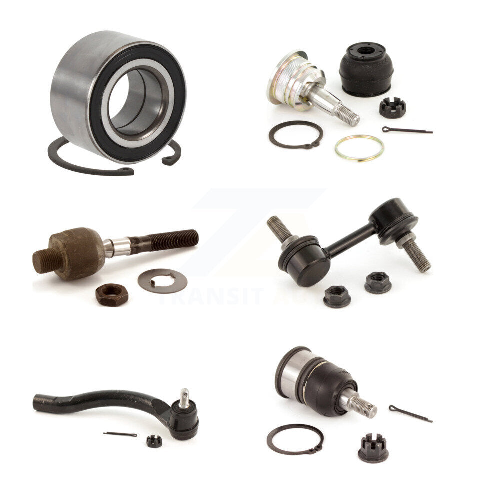 Bearing Upper Lower Ball Joint Tie Rod End Link Front Left Kit For Honda Accord