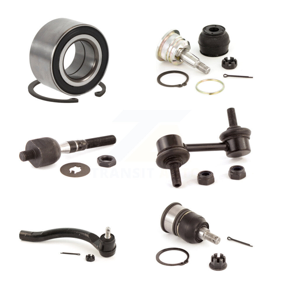 Bearing Upper Lower Ball Joint Tie Rod End Link Front Left Kit For Honda Accord