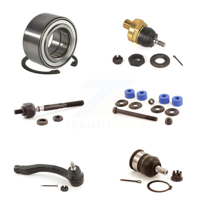 Bearing Upper Lower Ball Joint Tie Rod Link Front Left Kit (6Pc) For Honda Civic