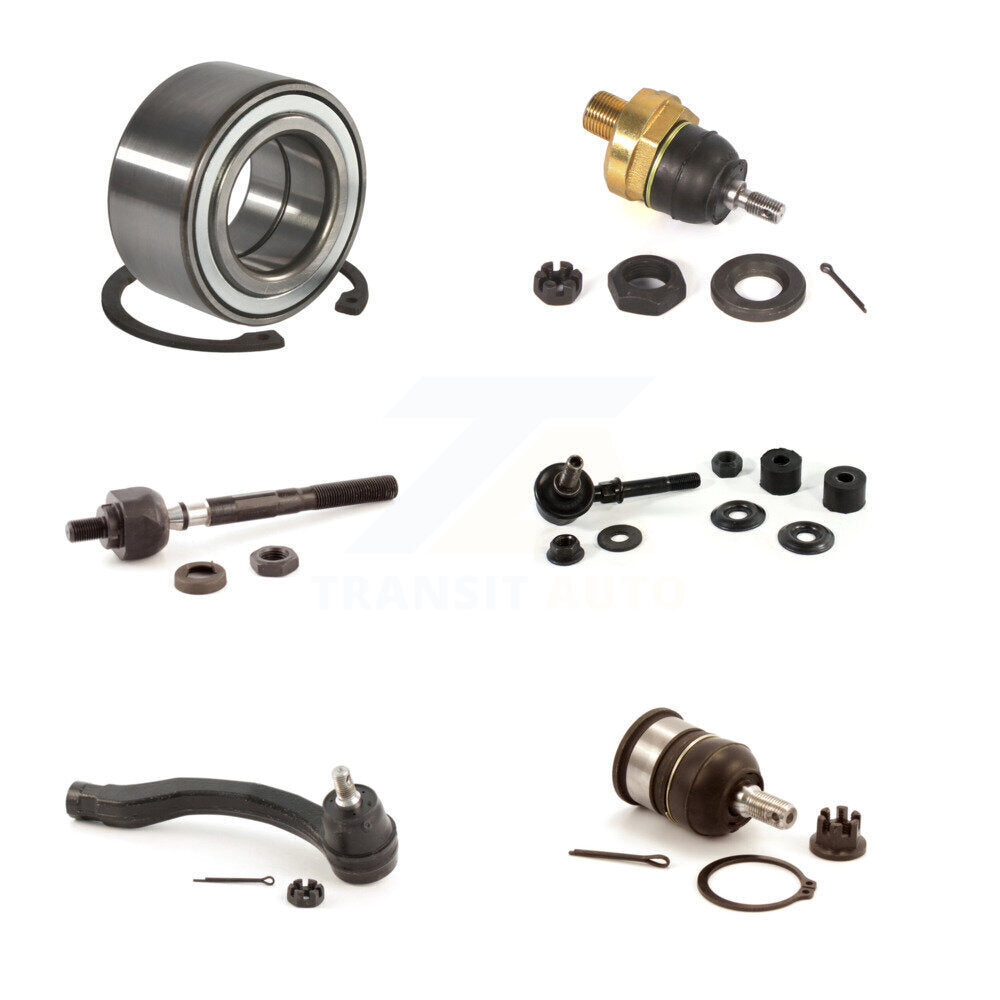 Bearing Upper Lower Ball Joint Tie Rod & Link Front Left Kit (6Pc) For Acura EL