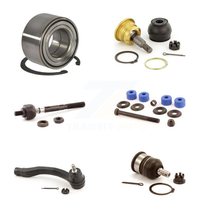 Bearing Upper Lower Ball Joint Tie Rod Link Front Left Kit (6Pc) For Honda Civic