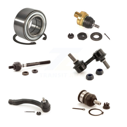 Bearing Upper Lower Ball Joint Tie Rod Link Front Left Kit (6Pc) For Honda Civic
