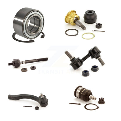 Bearing Upper Lower Ball Joint Tie Rod Link Front Left Kit (6Pc) For Honda Civic