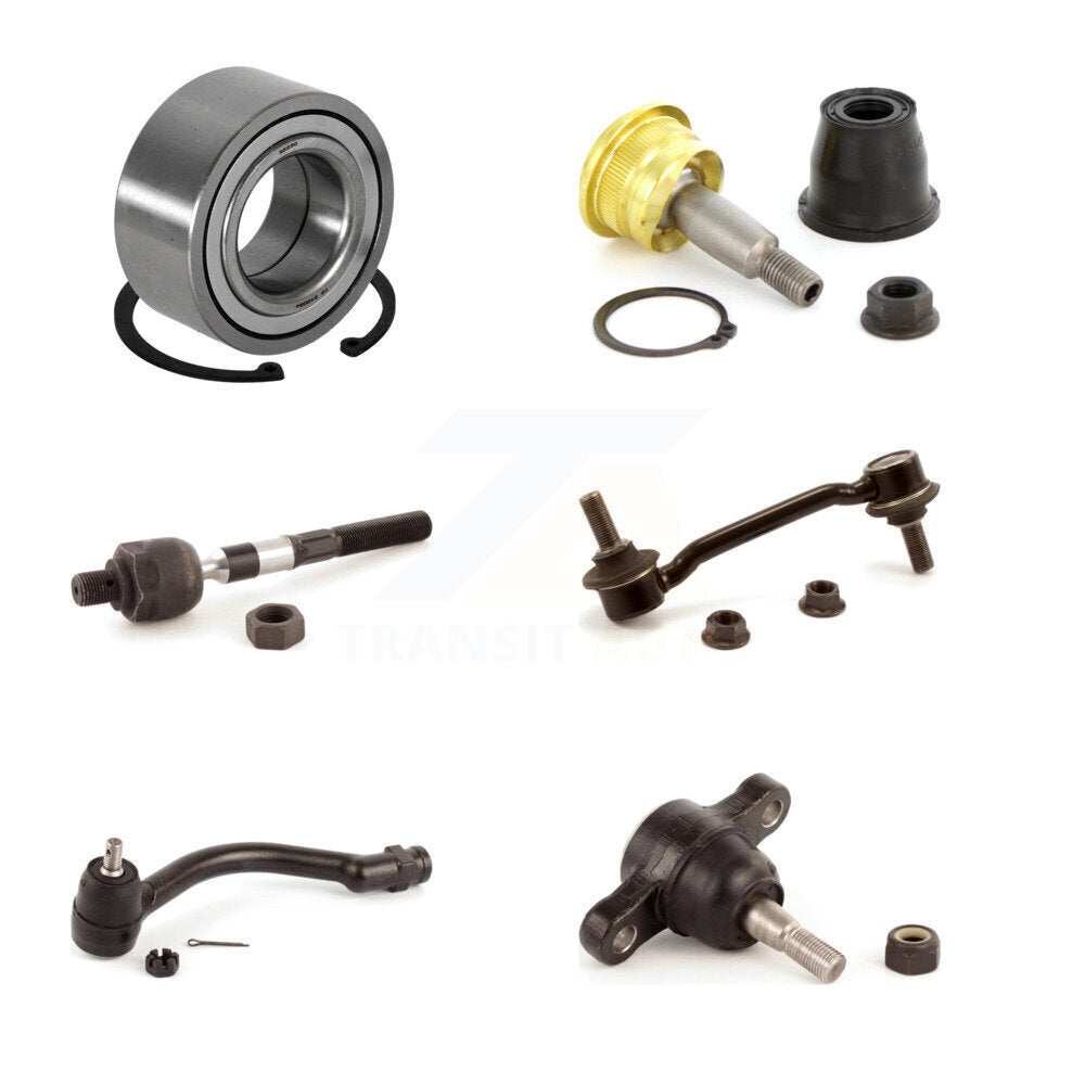 Bearing Upper Lower Ball Joint Tie Rod End Link Front Left Kit For Hyundai Azera