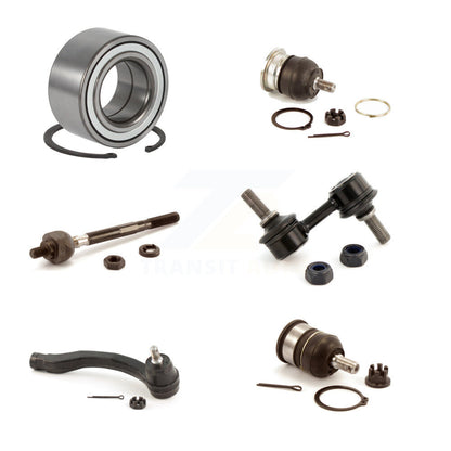 Bearing Upper Lower Ball Joint Tie Rod Link Front Left Kit (6Pc) For Honda CR-V
