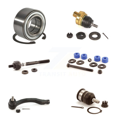 Bearing Upper Lower Ball Joint Tie Rod End Link Front Right Kit (6Pc) For Honda