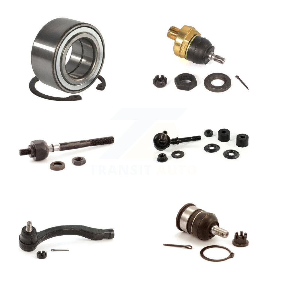 Bearing Upper Lower Ball Joint Tie Rod & Link Front Right Kit (6Pc) For Acura EL