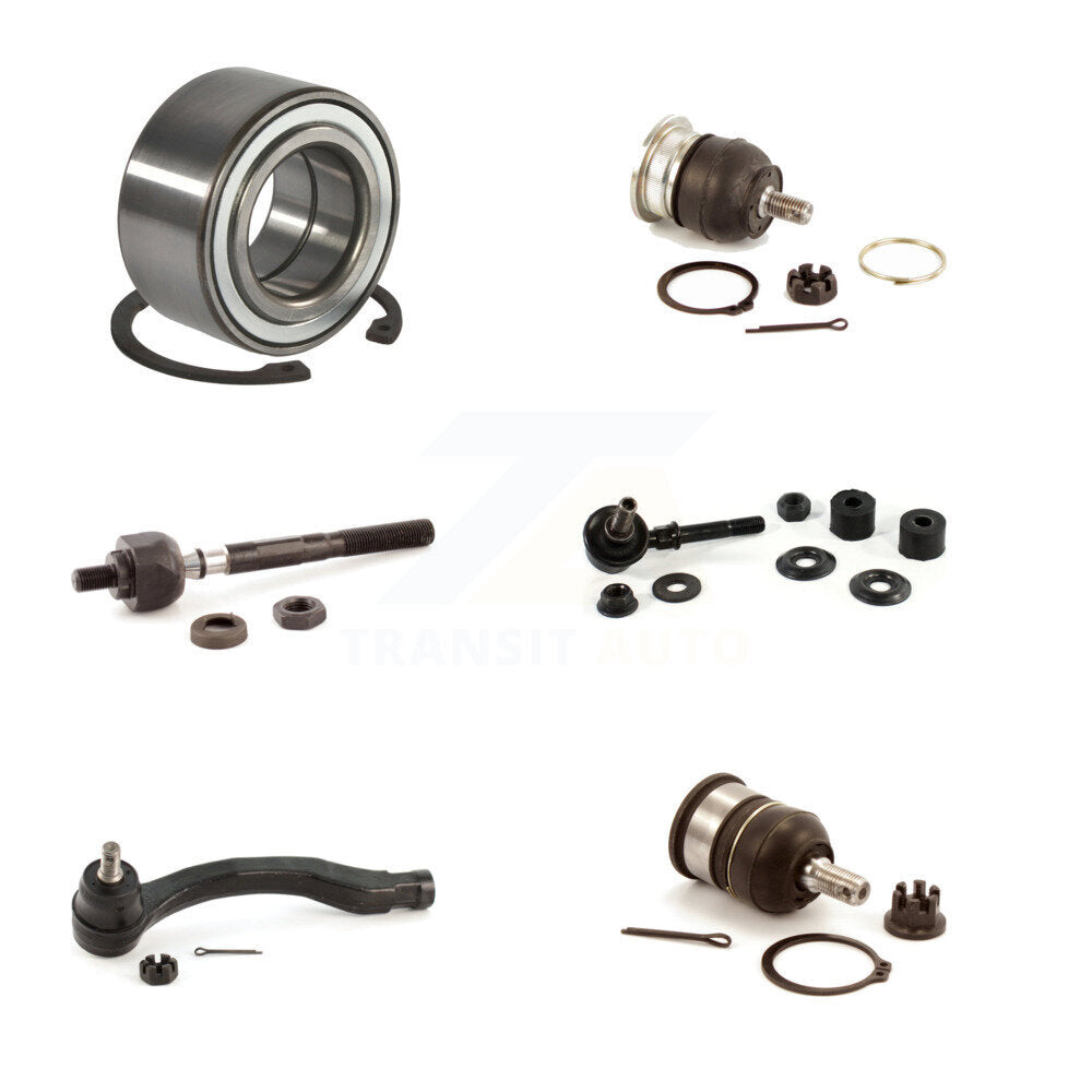 Bearing Upper Lower Ball Joint Tie Rod Link Front Right Kit (6Pc) For Acura del