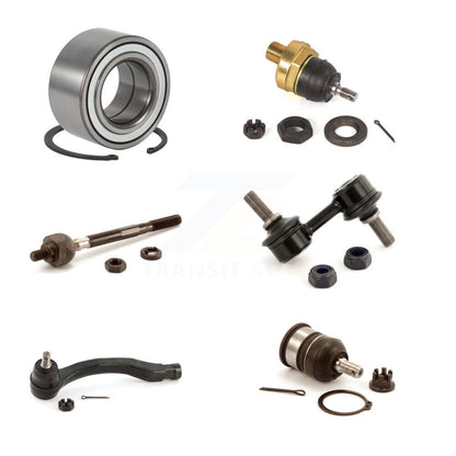 Bearing Upper Lower Ball Joint Tie Rod Link Front Right Kit (6Pc) For Honda CR-V