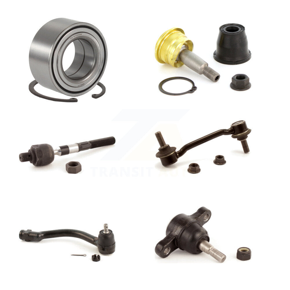 Bearing Upper Lower Ball Joint Tie Rod & Link Front Right Kit For Hyundai Sonata