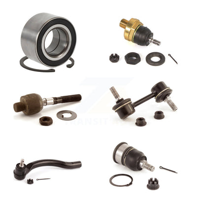 Bearing Upper Lower Ball Joint Tie Rod Link Front Right Kit (6Pc) For Honda TSX