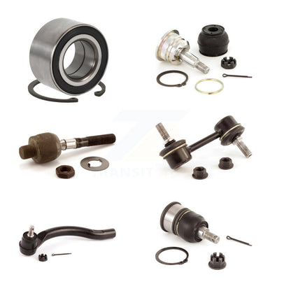 Bearing Upper Lower Ball Joint Tie Rod Link Front Right Kit (6Pc) For Honda TSX