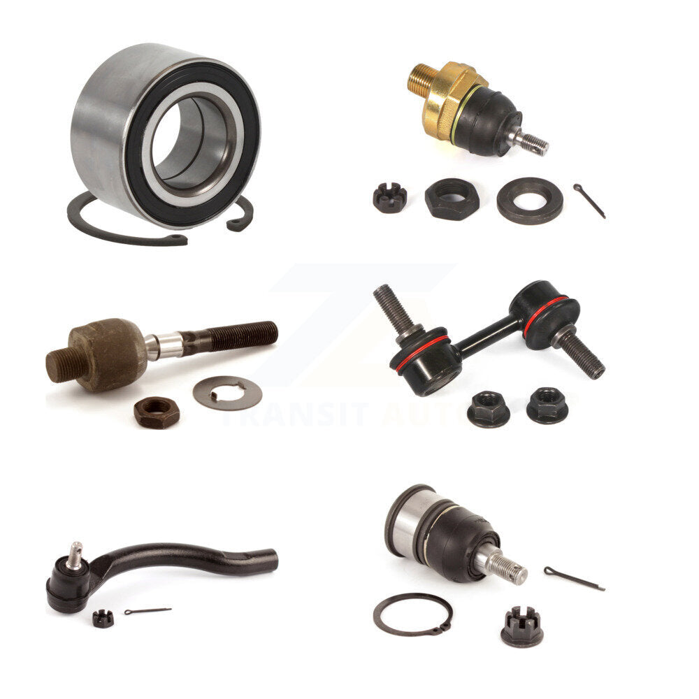 Bearing Upper Lower Ball Joint Tie Rod End Link Front Right Kit For Honda Accord