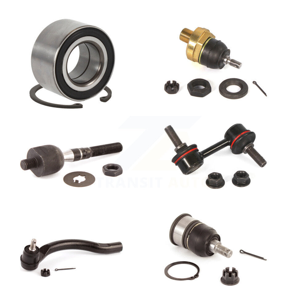 Bearing Upper Lower Ball Joint Tie Rod End Link Front Right Kit For Honda Accord