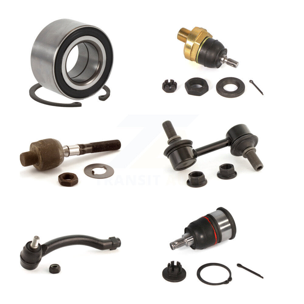 Bearing Upper Lower Ball Joint Tie Rod & Link Front Right Kit (6Pc) For Acura TL