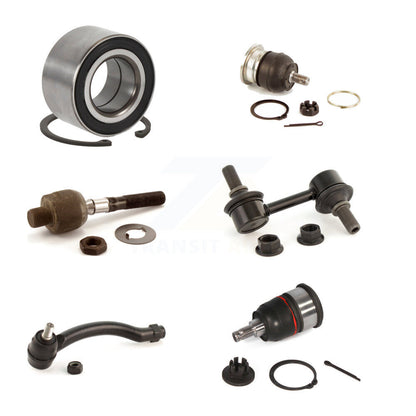 Bearing Upper Lower Ball Joint Tie Rod & Link Front Right Kit (6Pc) For Acura TL
