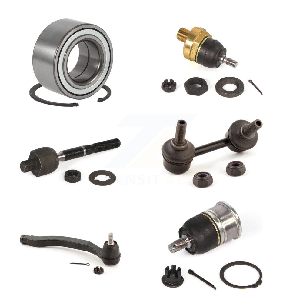 Bearing Upper Lower Ball Joint Tie Rod & Link Front Right Kit (6Pc) For Honda TL