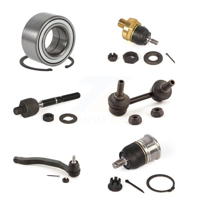 Bearing Upper Lower Ball Joint Tie Rod & Link Front Right Kit (6Pc) For Honda TL