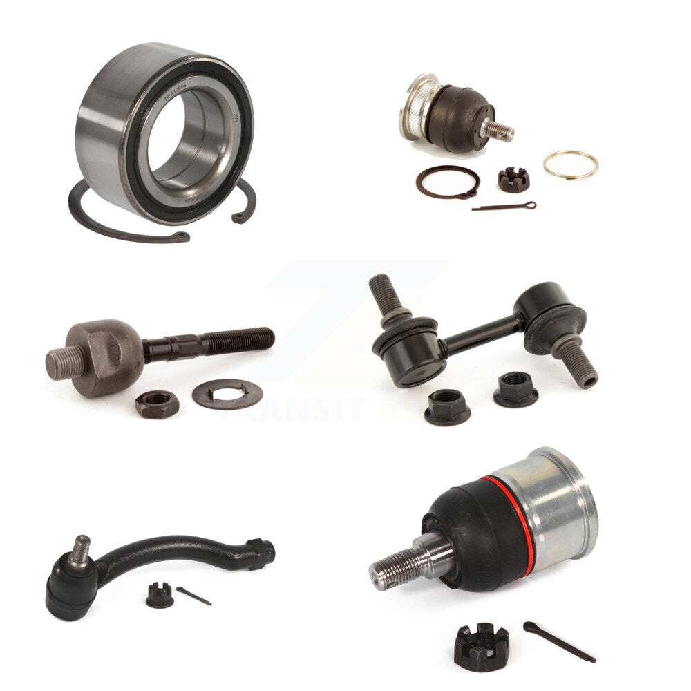Bearing Upper Lower Ball Joint Tie Rod & Link Front Right Kit (6Pc) For Acura TL