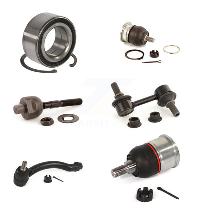 Bearing Upper Lower Ball Joint Tie Rod & Link Front Right Kit (6Pc) For Acura TL