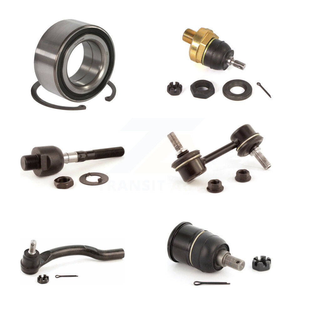 Bearing Upper Lower Ball Joint Tie Rod End Link Front Right Kit For Honda Accord