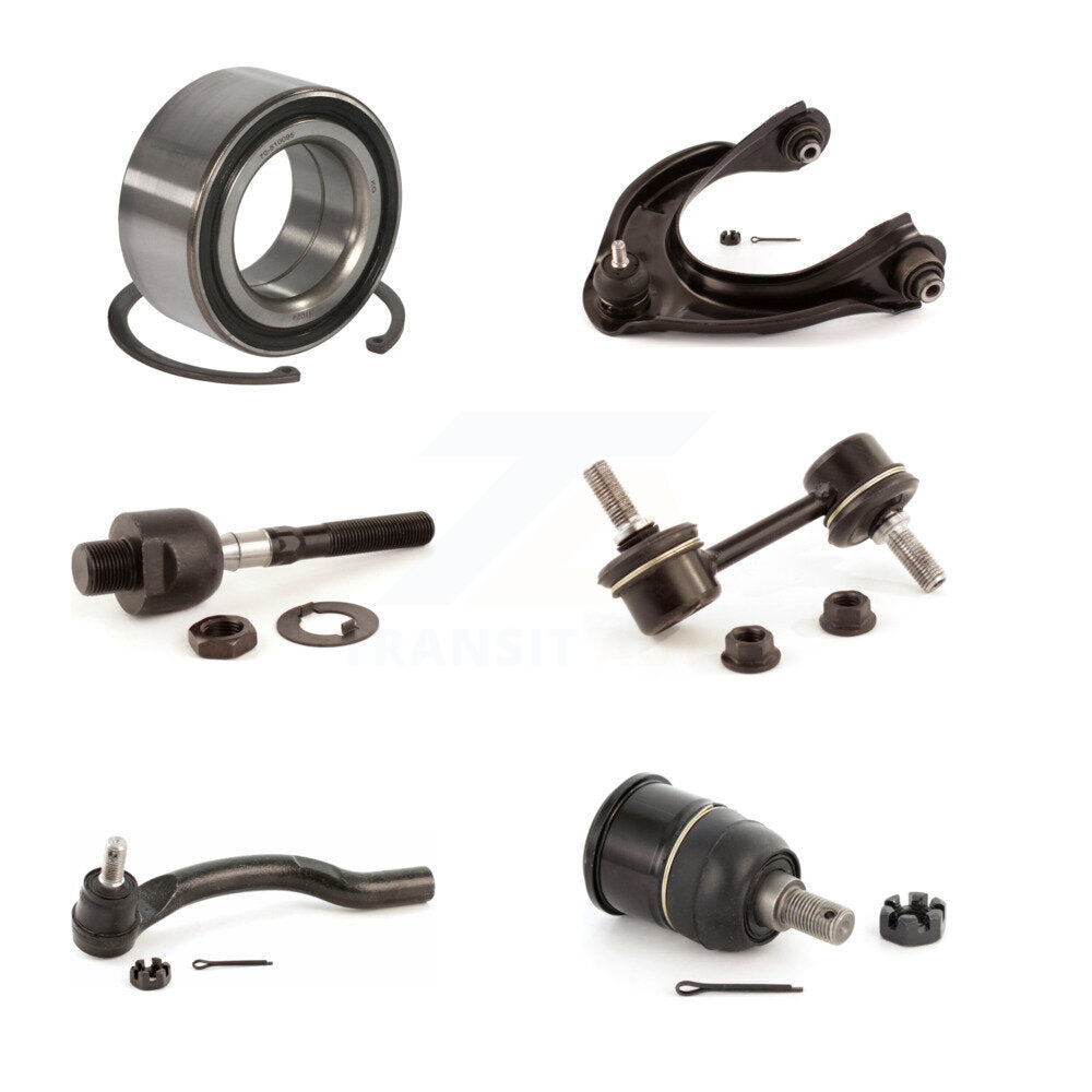 Bearing Upper Arm Lower Ball Joint Tie Rod Link Front Right Kit For Honda Accord