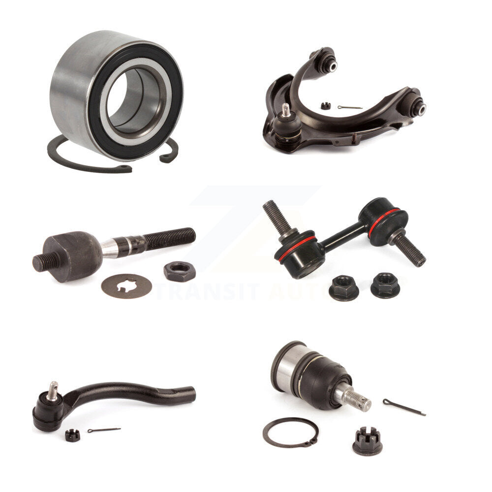 Bearing Upper Arm Lower Ball Joint Tie Rod Link Front Right Kit For Honda Accord