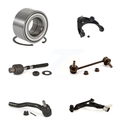 Bearing Lower Upper Control Arm Tie Rod & Link Front Right Kit (6Pc) For Mazda 6