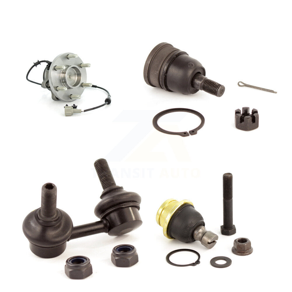 Bearing Upper Lower Ball Joint & Link Front Left Kit For Nissan Frontier Xterra