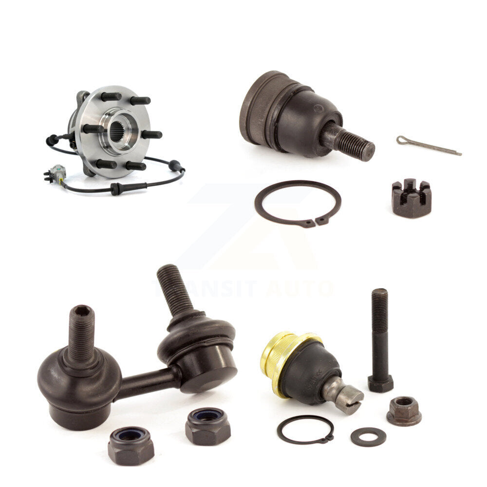 Bearing Upper Lower Ball Joint & Link Front Left Kit For Nissan Frontier Xterra