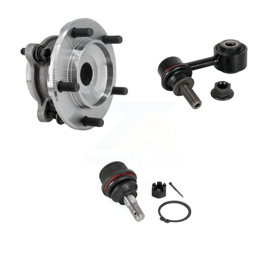 Hub Bearing Lower Ball Joint & Link Front Left Kit For Toyota Tundra Sequoia 4WD