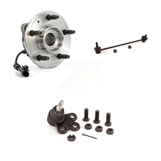 Hub Bearing Lower Ball Joint & Link Front Left Kit For Chevrolet Equinox Pontiac