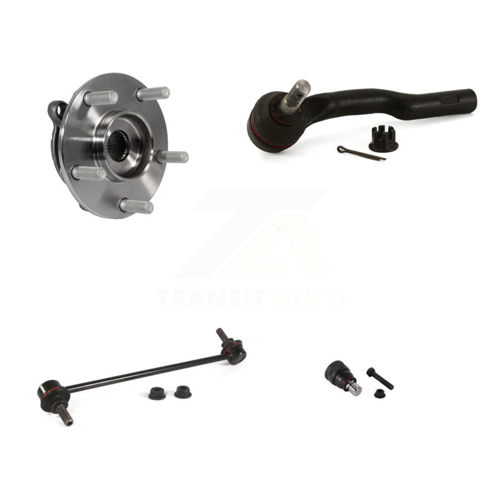 Hub Bearing Lower Ball Joint Outer Tie Rod Link Front Left Kit For Mazda 3 Sport