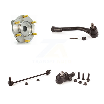 Hub Bearing Lower Ball Joint Outer Tie Rod & Link Front Left Kit For Kia Sedona
