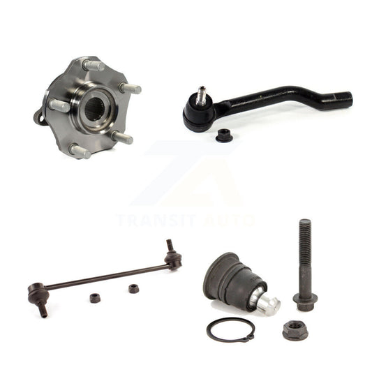 Hub Bearing Lower Ball Joint Outer Tie Rod Link Front Left Kit For Nissan Rogue