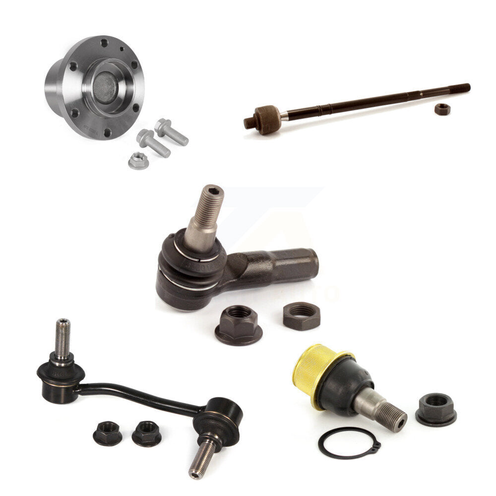 Hub Bearing Lower Ball Joint Tie Rod Link Front Left Kit (5Pc) For Mercedes-Benz