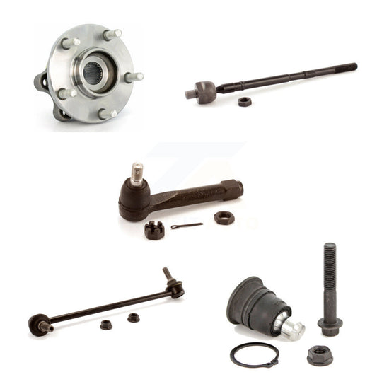 Hub Bearing Lower Ball Joint Tie Rod Link Front Left Kit (5Pc) For Nissan Quest
