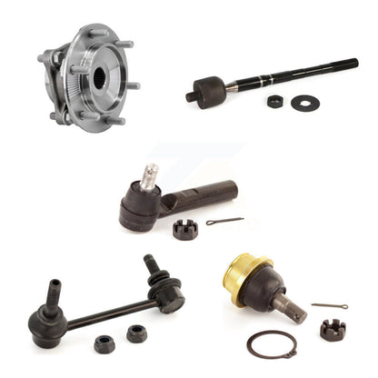 Hub Bearing Lower Ball Joint Tie Rod Link Front Left Kit (5Pc) For Toyota Tacoma