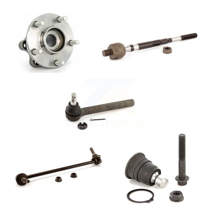 Hub Bearing Lower Ball Joint Tie Rod Link Front Left Kit (5Pc) For Nissan Murano