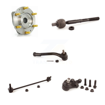 Hub Bearing Lower Ball Joint Tie Rod & Link Front Left Kit (5Pc) For Kia Sedona