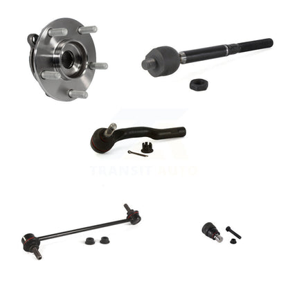 Hub Bearing Lower Ball Joint Tie Rod Link Front Left Kit (5Pc) For Mazda 3 Sport
