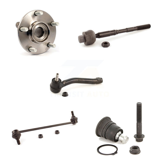 Hub Bearing Lower Ball Joint Tie Rod Link Front Left Kit (5Pc) For Nissan Rogue