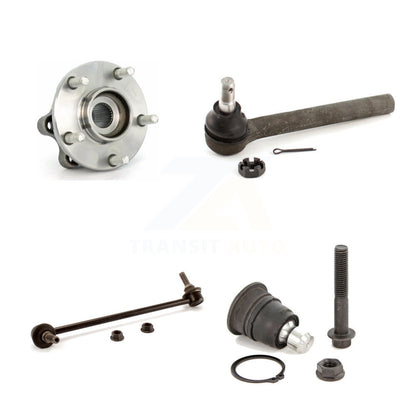 Hub Bearing Lower Ball Joint Outer Tie Rod Link Front Left Kit For Nissan Murano