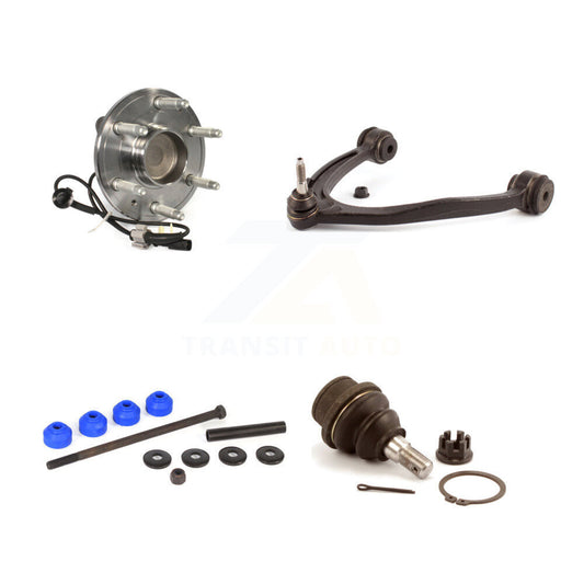 Bearing Lower Ball Joint Upper Control Arm & Link Front Left Kit For GMC Sierra