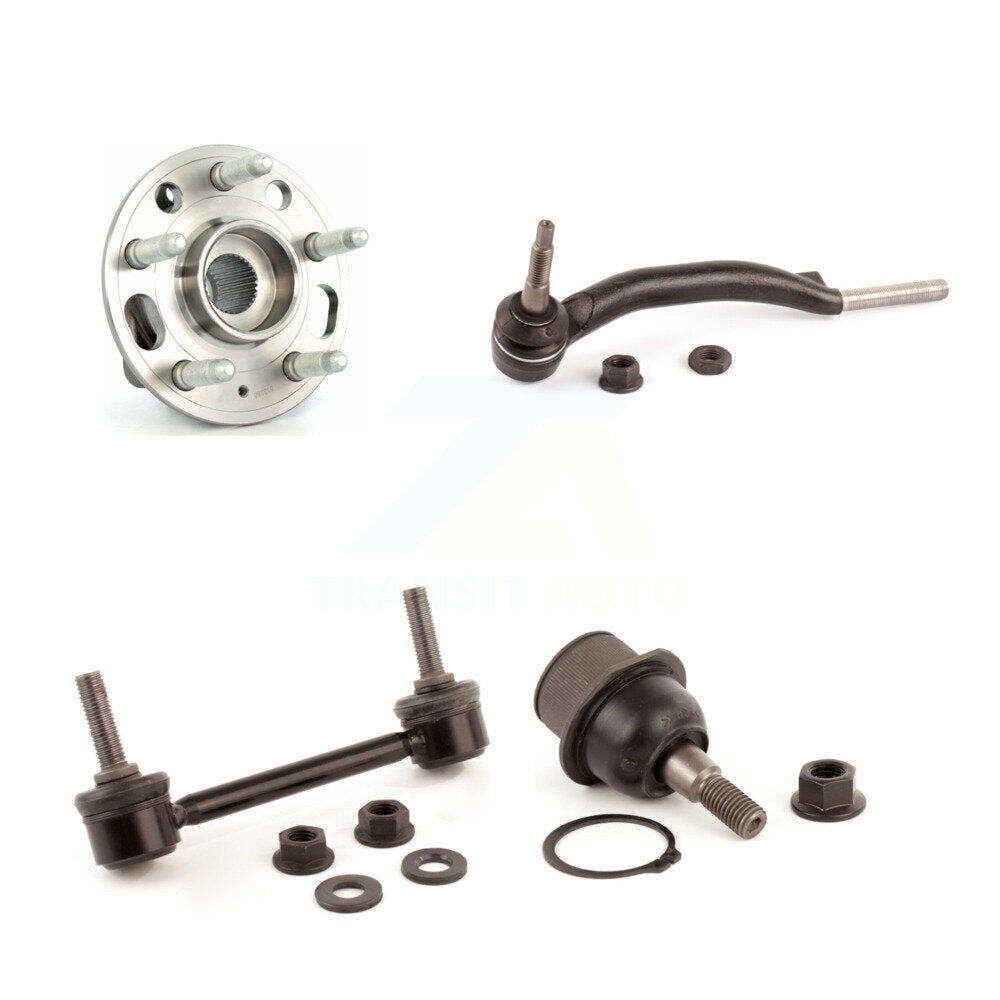 Hub Bearing Lower Ball Joint Outer Tie Rod Link Front Left Kit For Cadillac CTS