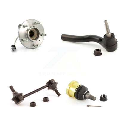 Hub Bearing Lower Ball Joint Outer Tie Rod Link Front Left Kit For Cadillac CTS
