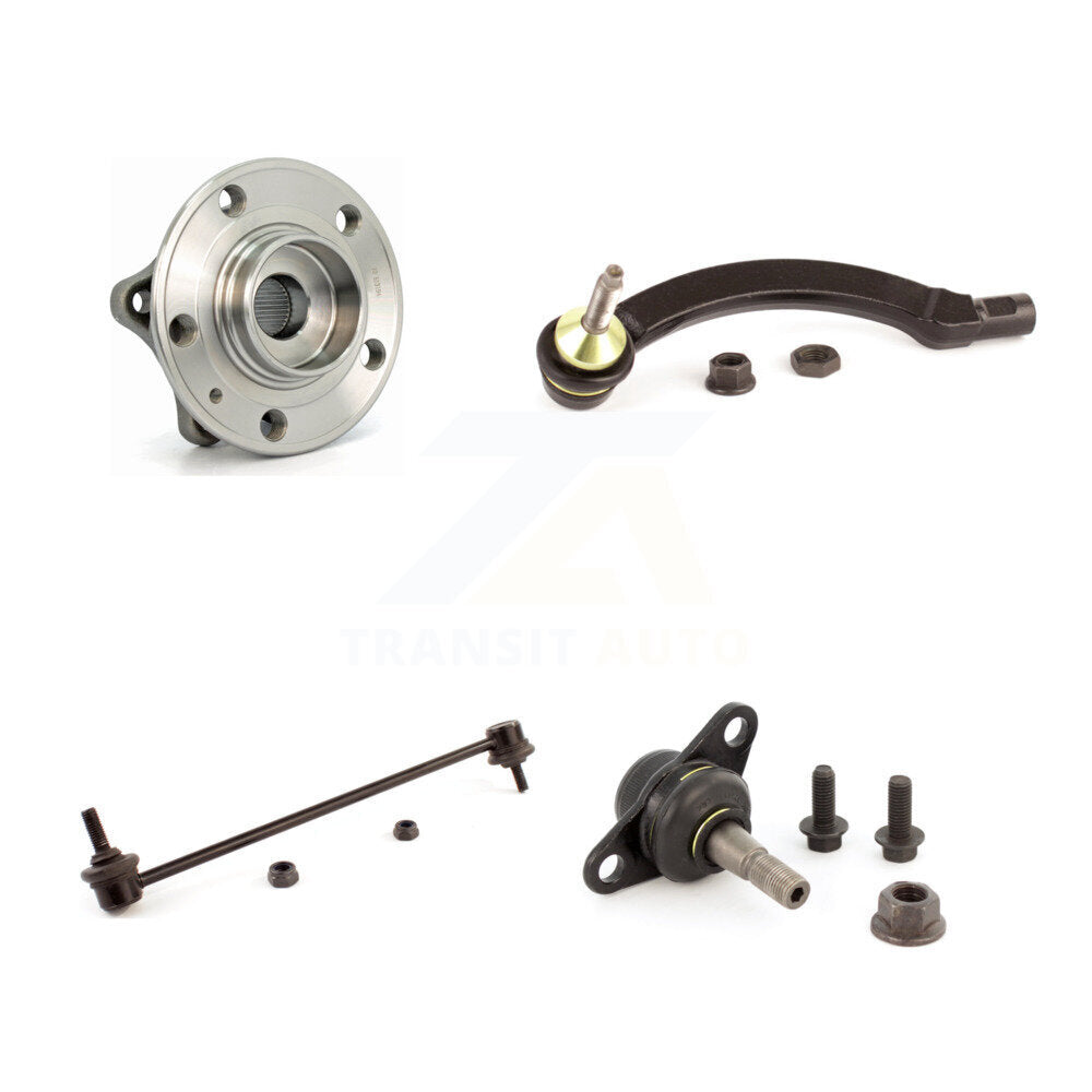 Hub Bearing Lower Ball Joint Outer Tie Rod End Link Front Left Kit For Volvo S60