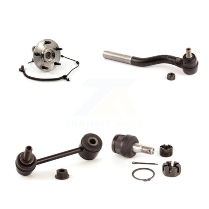 Hub Bearing Lower Ball Joint Outer Tie Rod Link Front Left Kit For Jeep Wrangler