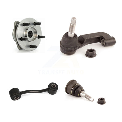 Hub Bearing Lower Ball Joint Outer Tie Rod Link Front Left Kit For Jeep Liberty